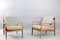 Mid-Century Danish Teak Lounge Chairs by Grete Jalk for France & SÃ¸n / France & Daverkosen, Set of 2 2