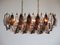 Vintage Italian Glass Chandelier, 1970s, Image 4