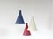 Mid-Century Swedish Conical Pendant Lamps by Alf Svensson for Bergboms, 1950s, Set of 3 1