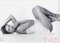 Kate Moss Laying Down Photograph by Bert Stern, 2012 1
