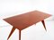 Italian Walnut and Brass Dining Table by Melchiorre Bega, 1950s, Image 6