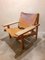 Mid-Century Leather and Oak Safari Chair by Kurt Ã˜stervig for KP MÃ¸bler, 1960s, Image 1
