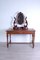 Antique Walnut Oval Mirror 10