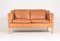 Danish Patinated Leather 2-Seater Sofa from Stouby, 1980s, Image 1