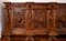 Antikes italienisches Sideboard aus geschnitztem & geformtem Nussholz, 1800er 12
