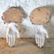 Art Deco Ceramic Hand Sculptures, 1930s, Set of 2 7