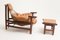 Mid-Century Brazilian Model Jangada Armchair & Ottoman Set by Jean Gillon, 1960s, Set of 2 2