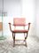 Italian Mid Century Chestnut Folding Chair, Image 5