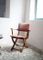 Italian Mid Century Chestnut Folding Chair 1