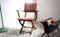 Italian Mid Century Chestnut Folding Chair, Image 2