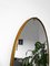 Espejo Mid-Century ovalado de latón, Imagen 2