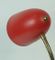 Red Mid Century Brass and Metal Desk Lamp, 1950s, Image 6