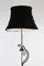 Antique Wrought Iron Floor Lamp with Fur Shade 3