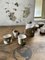 Anthropomorphic Ceramic Teapot, Cups and Bowl, 1950s, Set of 13 8