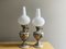 Portuguese Porcelain Hand Painted Table Lamps by Alcobaça Porcelain Factory, Set of 2 2