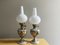 Portuguese Porcelain Hand Painted Table Lamps by Alcobaça Porcelain Factory, Set of 2, Image 2