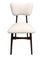 Mid-Century Cream Faux Fur Dining Chairs, 1960s, Set of 8, Image 8