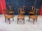 Art Nouveau Leather Dining Chairs attributed to Gauthier-Poinsignon & Cie, 1890s, Set of 6, Image 1