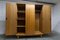 Scandinavian Three-Door Wardrobe in Blond Teak, 1960s 78
