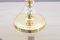 Italian Hollywood Regency Crystal Glass & Brass Table Lamp, 1960s 6