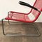 Model 411 Red Plastic & Tubular Steel Armchair from Gispen, 1930s, Image 12