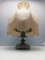 Victorian Table Lamps with Fringe Lampshades, Set of 2, Image 9