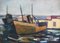 Old Fishing Boat Italian Tuscan School Painting, 1972 19