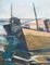 Italienisches Toskanisches Oldtimer Fischerboot Gemälde, 1972 23
