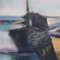 Italienisches Toskanisches Oldtimer Fischerboot Gemälde, 1972 9