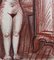 Dipinto di donna nuda che si asciuga i capelli di Raymond Dèbieve, 1967, Immagine 6