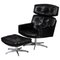 Mid-Century Swivel Chair with Ottoman by Lystager, 1960s, Image 1