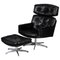 Mid-Century Swivel Chair with Ottoman by Lystager, 1960s, Imagen 1