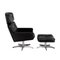 Mid-Century Swivel Chair with Ottoman by Lystager, 1960s, Image 3