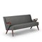 Mid-Century Dark Gray Model No. CFB52 2.5-Seater Sofa by Chresten Findahl Brodersen, 1950s 2