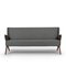 Mid-Century Dark Gray Model No. CFB52 2.5-Seater Sofa by Chresten Findahl Brodersen, 1950s, Image 1