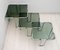 Metal, Glass & Chrome Coffee Tables, 1970s, Set of 3 4