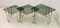 Metal, Glass & Chrome Coffee Tables, 1970s, Set of 3, Image 7