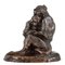 Antique French Bronze Monkey Sculpture by Thomas François Cartier 1