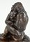 Scultura antica raffigurante una scimmia in bronzo di Thomas François Cartier, Francia, Immagine 4
