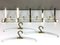 Brass and Acrylic Glass Coat Rack, 1980s 1