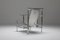 Postmoderner Lounge Stuhl aus verchromtem Metall, 1970er 2