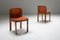 Cognac Leather Dining Chairs by Tobia & Afra Scarpa, 1970s, Set of 6 1