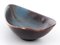 Vintage Brown & Blue Haresfur Leaf-Shaped Tray by Gunnar Nylund for Rörstrand, Image 5