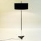 Lámpara de pie noruega en negro de Solberg Fabrikker, años 60, Imagen 1