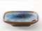 Vintage Scandinavian Blue Ceramic Square Bowl from Michael Andersen & Son 1