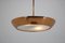Space Age Brass UFO Chandelier by Josef Hurka for Napako, 1950s, Image 3