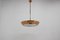 Space Age Brass UFO Chandelier by Josef Hurka for Napako, 1950s 2