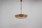 Space Age Brass UFO Chandelier by Josef Hurka for Napako, 1950s, Image 2