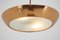 Space Age Brass UFO Chandelier by Josef Hurka for Napako, 1950s, Image 4