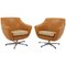 Vintage Leatherette Swivel Chairs, 1970s, Set of 2 1